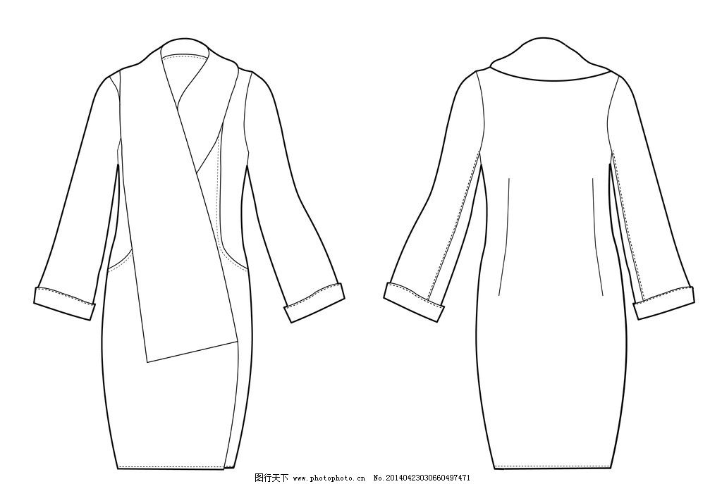 女装款式图 服装设计的视觉语言与商业呈现